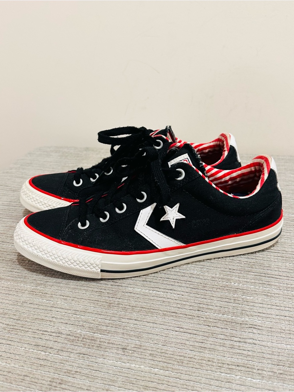 Converse Star Player Ox Americana Black Flag Low Sneakers Men 8.5 140706C Rare